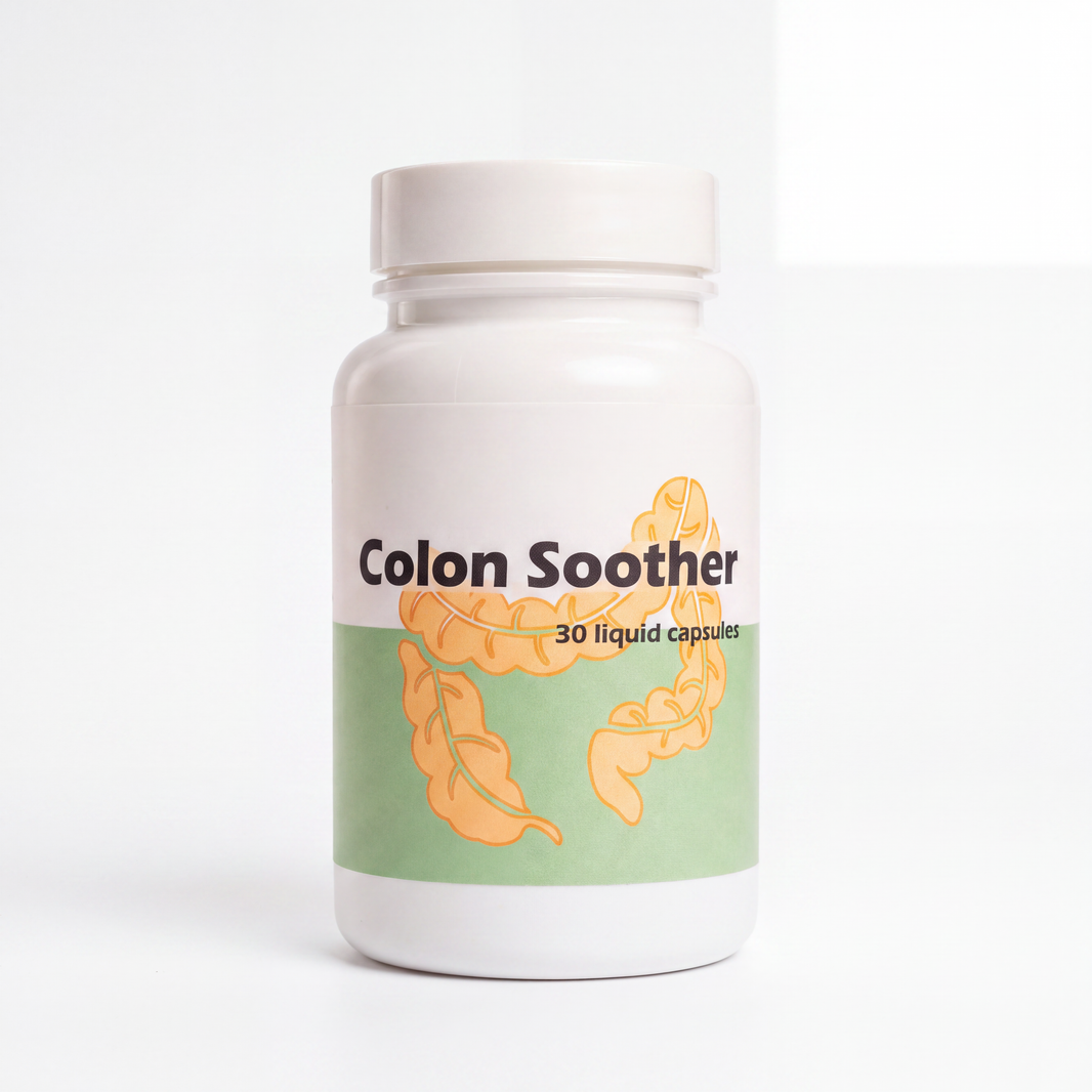 Colon Soother peppermint oil capsules clean product shot
