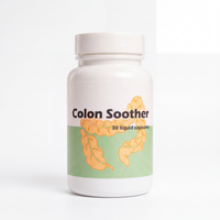 Colon Soother peppermint oil capsules clean product shot