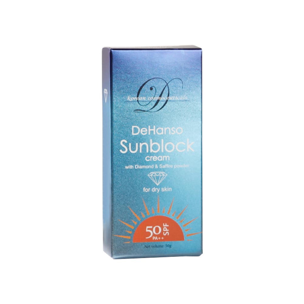 DeHanso Sunblock for Dry Skin SPF50 clean product shot