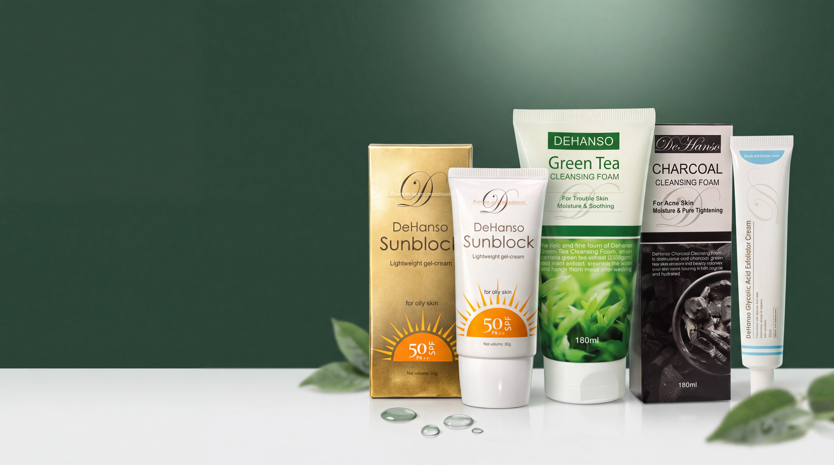 DeHanso daily cleanse and sun cover desktop