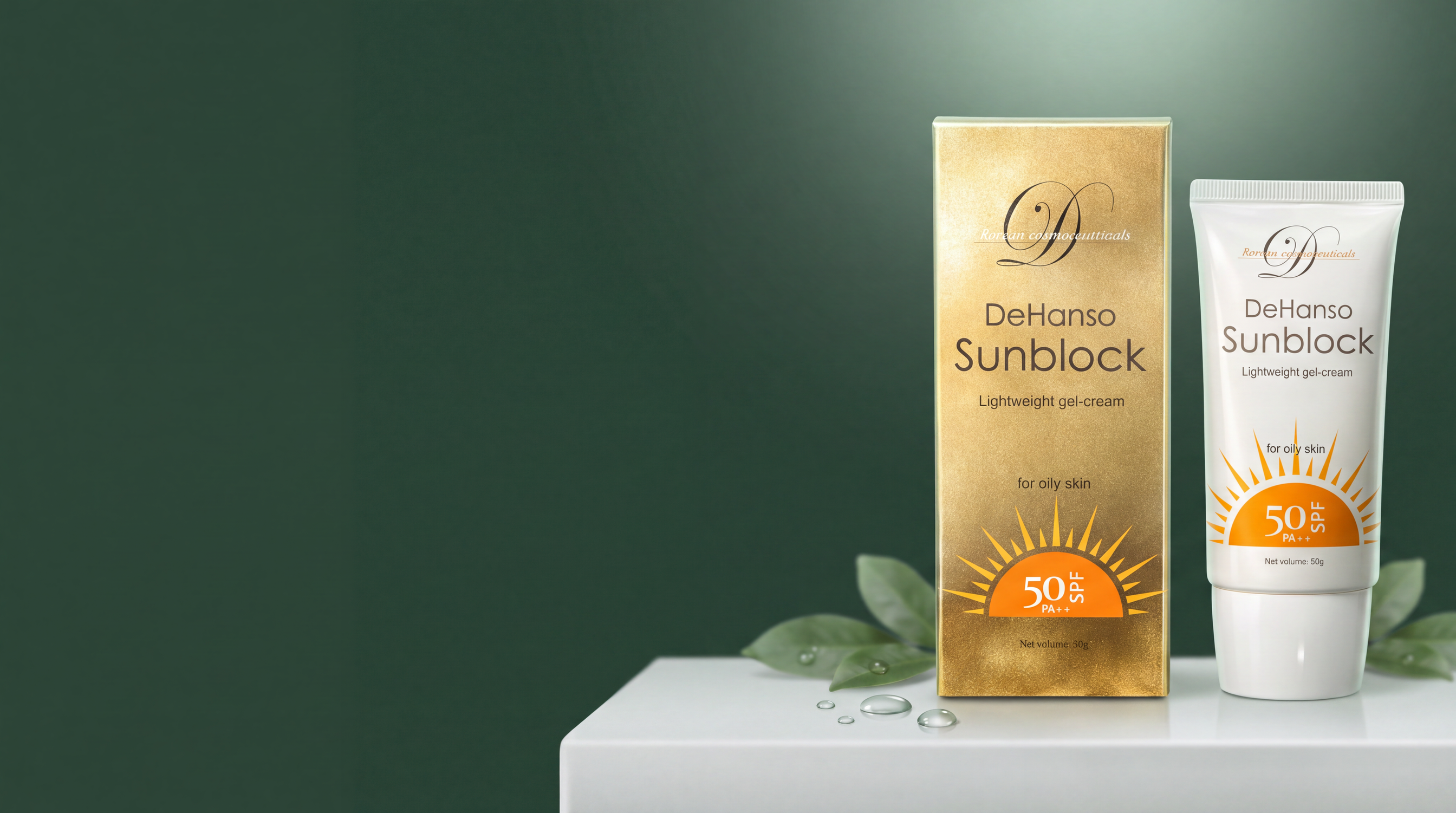 DeHanso Sunblock SPF50 homepage cover desktop