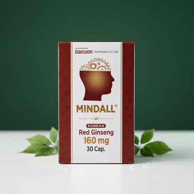 MINDALL Brain Supplement with Korean Red Ginseng (30 Soft Gels)