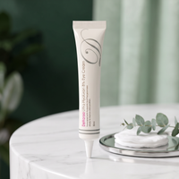 DeHanso Ultra Hyaluron 8% Eye Cream on a marble vanity with cotton pads