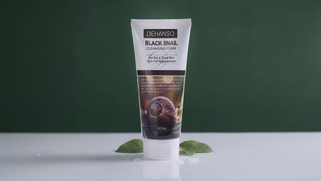 DeHanso Black Snail Cleansing Foam product video