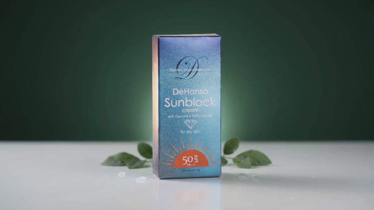 DeHanso Sunblock Dry Skin SPF50 product video